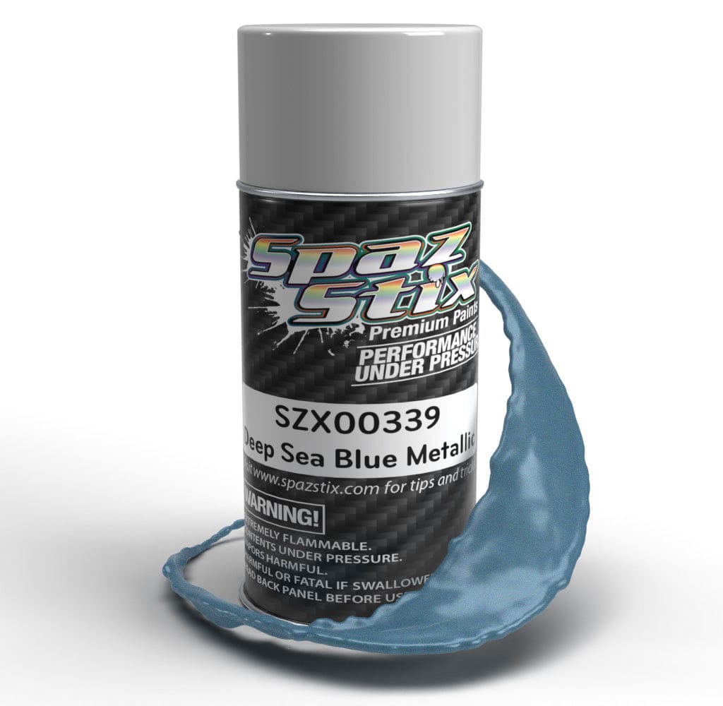 Spaz Stix SZX00330 Deep Sea Blue Metallic Airbrush Ready Paint, 2oz Bottle  - NZ HOBBIES